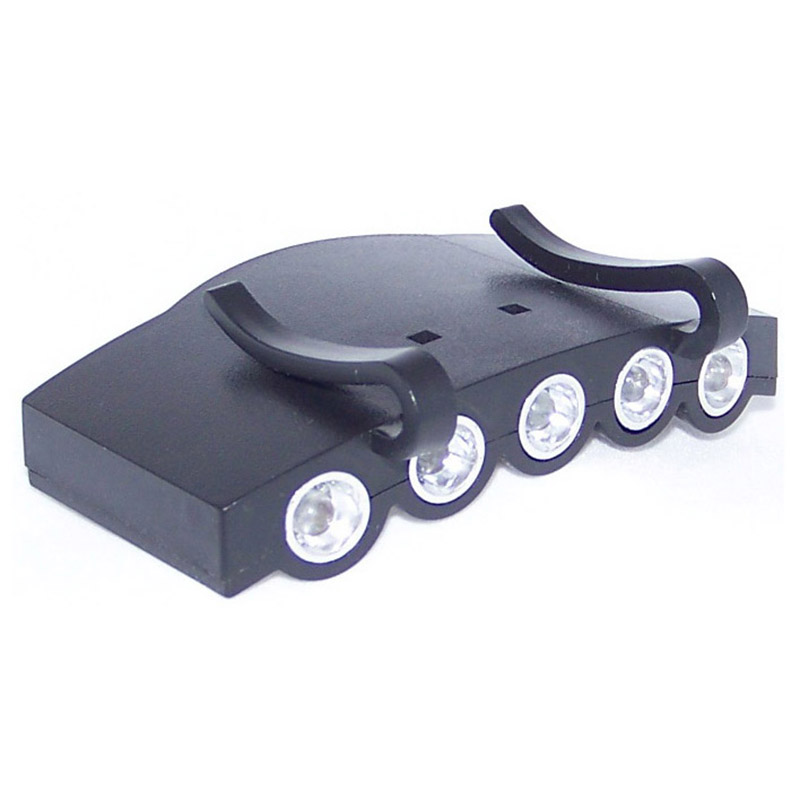 5 LED clip on cap brim light 902