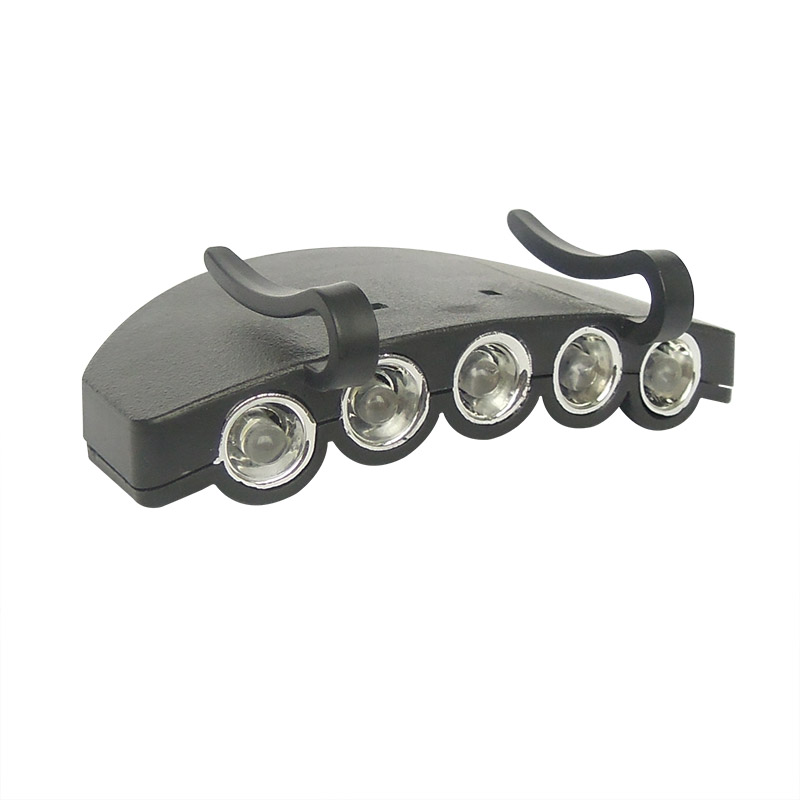 5 LED clip on cap brim lamp 905