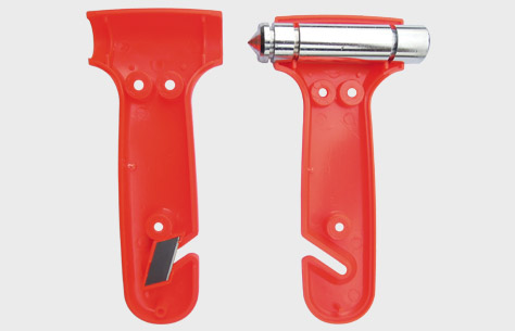 带安全带割刀的汽车应急安全锤TH002 16mm钢制锤头