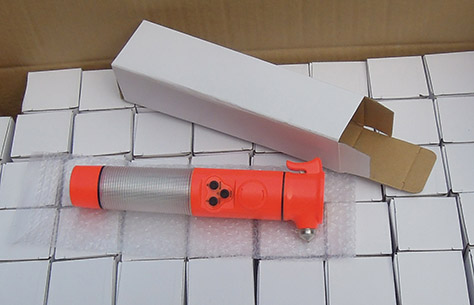 Multifunctional LED Emergency Acousto-optic Alarm Flashlight TL023A box packing