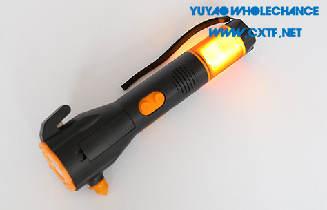 Dynamo Rechargeable multifunctional acousto-optic alarm self rescue LED flashlight TL911 beacon flash light