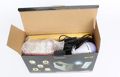 LED太阳能充电系统灯 8017纸盒包装