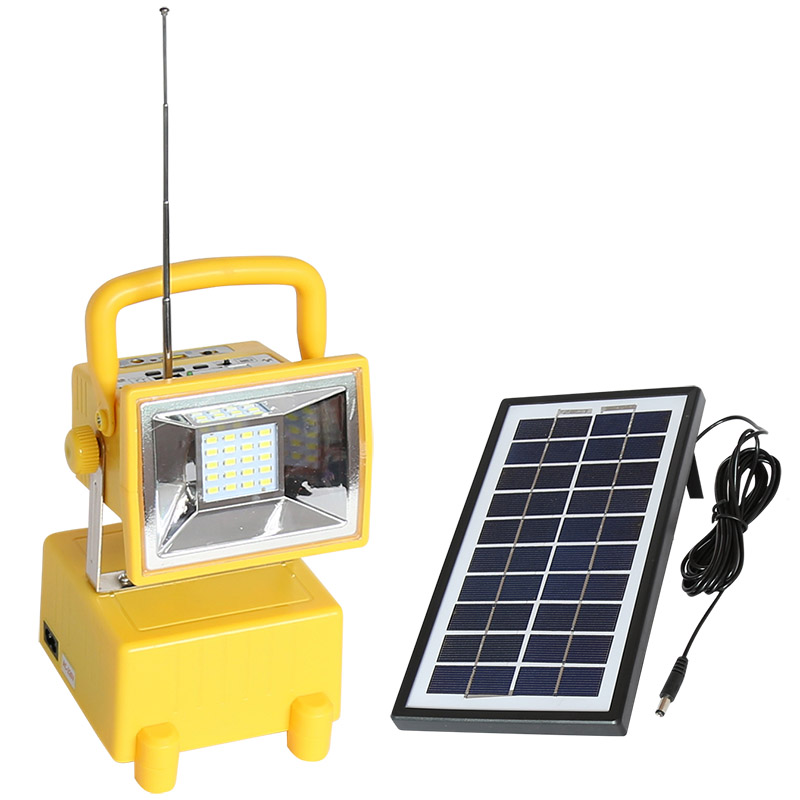 LED Mini Solar System Light with FM Radio 9827